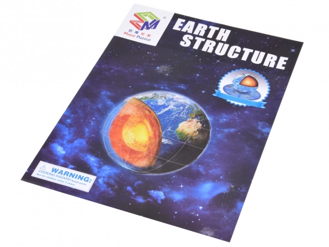 3D puzzle Planeta Země - Struktura 50 dílků