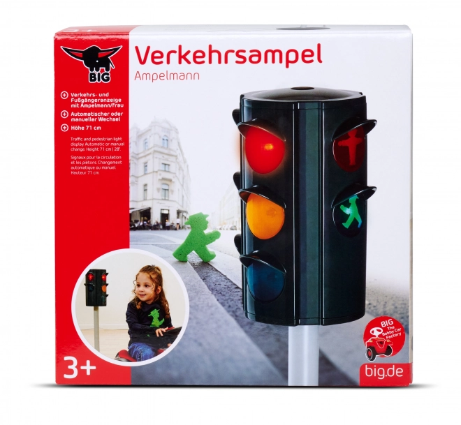 Velký semafor s automatickým přepínáním světel