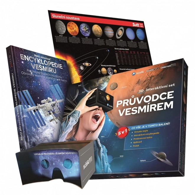 Interaktivní 5v1 Průvodce Vesmírem 3D Set