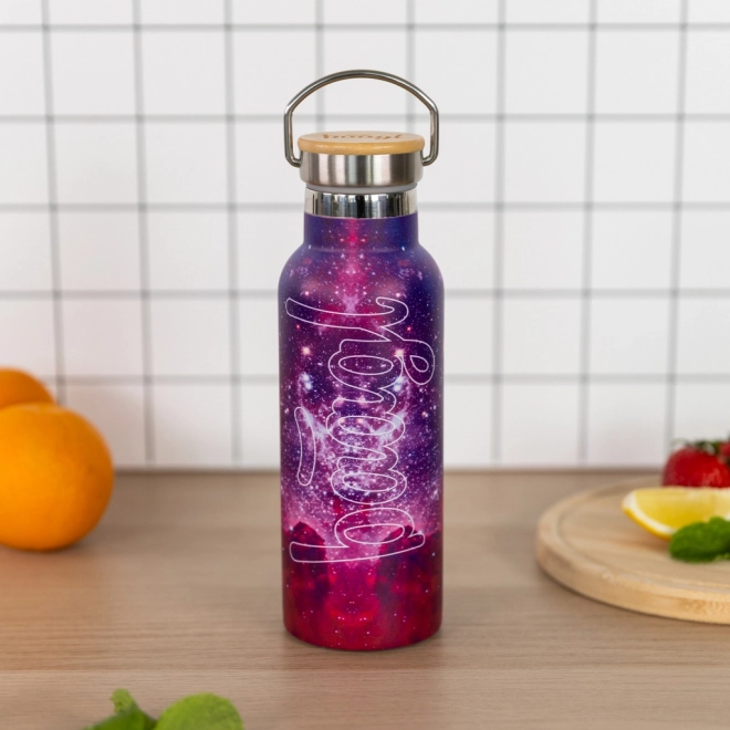 Termoláhev s bambusovým víčkem Galaxy 500 ml
