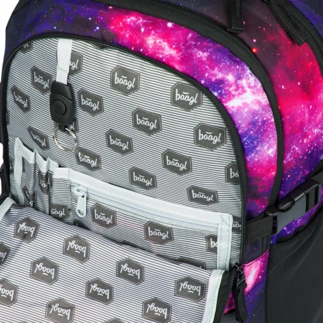 BAAGL Školní batoh Skate Galaxy