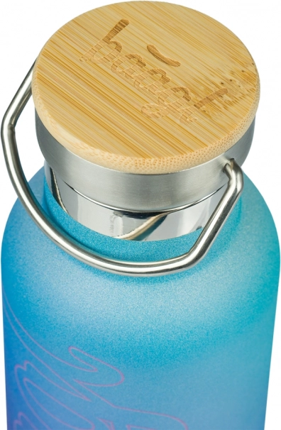 Termoláhev s bambusovým víčkem BAAGL Gradient modro-fialová 500 ml