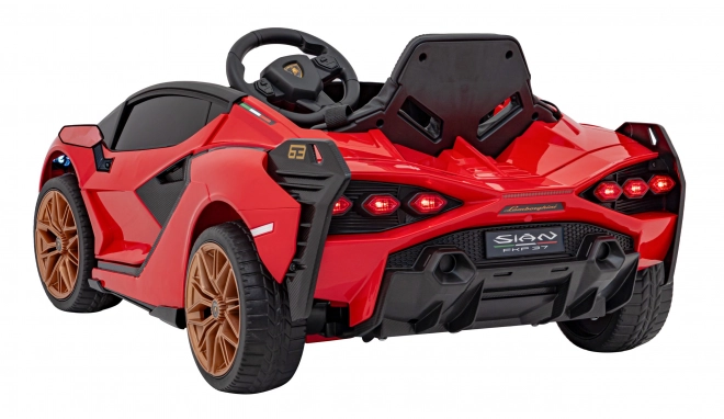 Lamborghini SIAN dětské auto na baterii s ovladačem – Červené