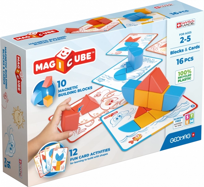 Geomag Magicube Blocks&Cards 16 dílků