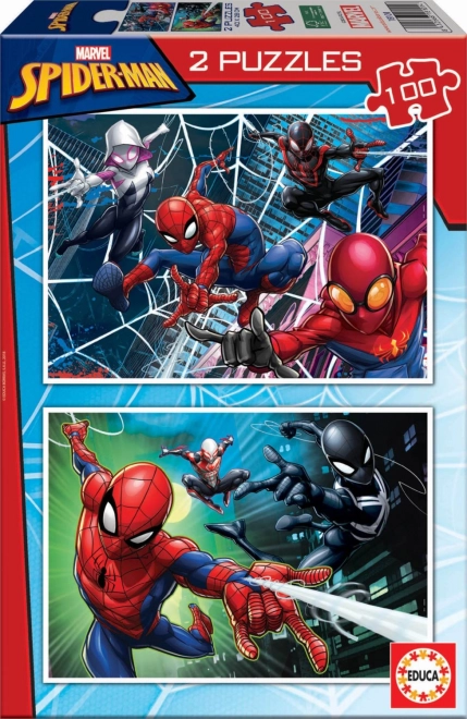 EDUCA puzzle Spiderman 2x100 dílků