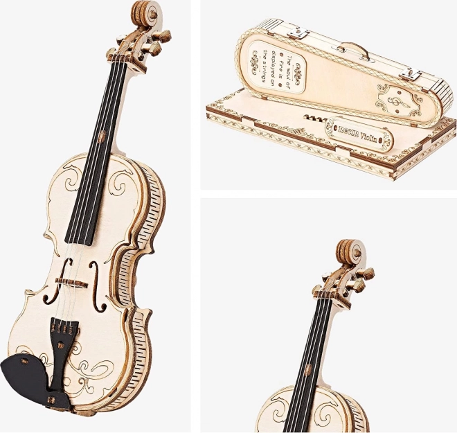 RoboTime dřevěné 3D puzzle - Viola