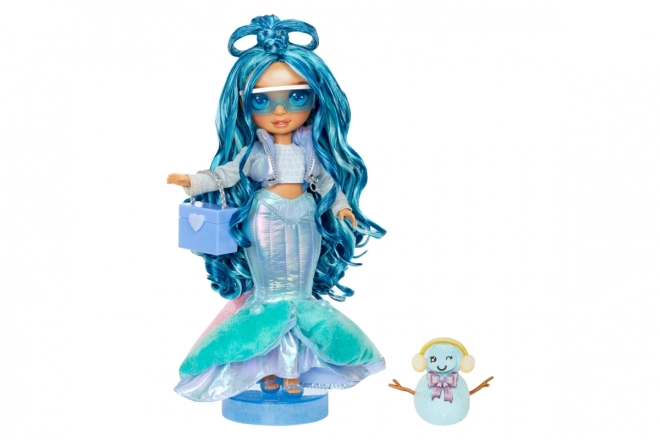 Rainbow High Zimní fashion panenka - Skyler (Blue)