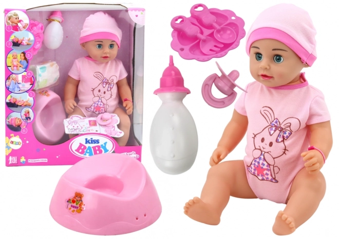 Interaktivní panenka Kiss Baby s doplňky