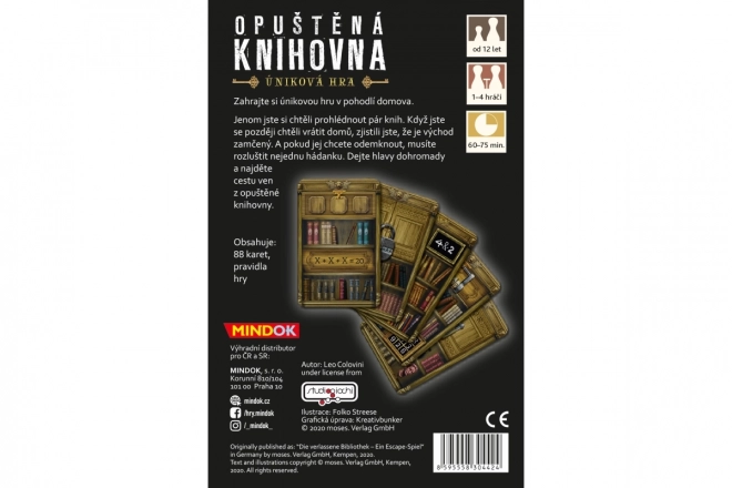 Úniková hra Opuštěná knihovna