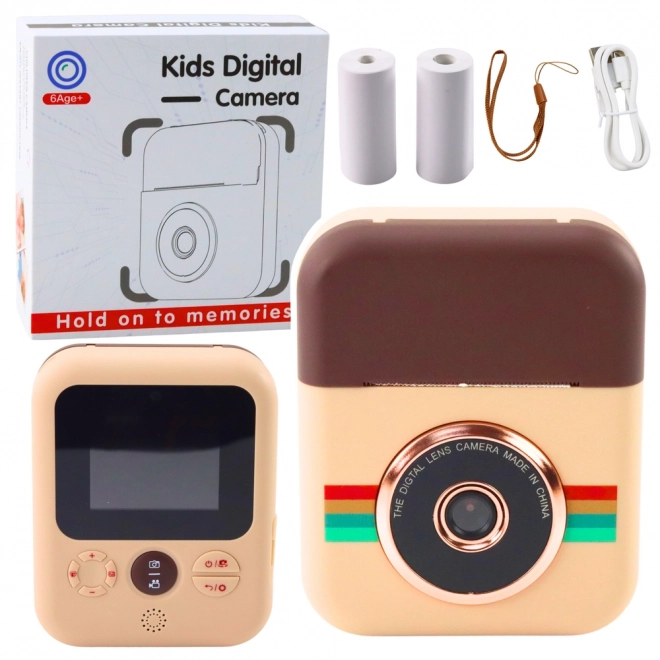 Dětský digitální fotoaparát s okamžitou tiskárnou