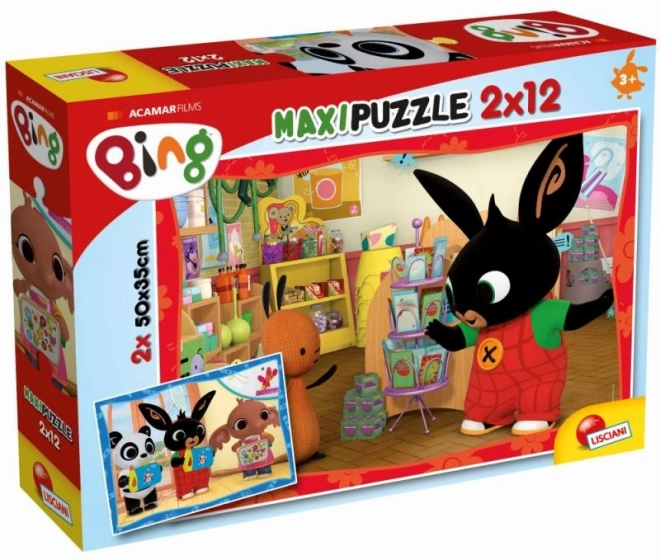 Puzzle s Bingem - 2x12 dílků: Ve škole