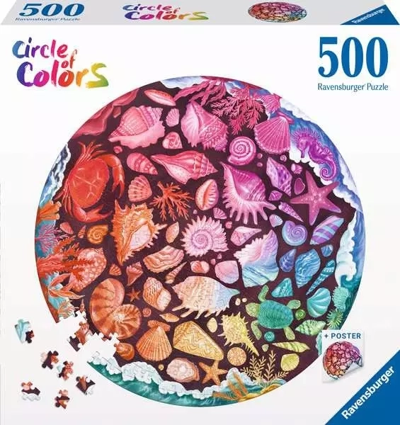 Puzzle paleta barev mušle 500 dílků