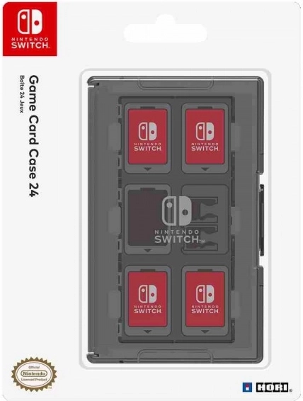 Pouzdro na 24 herních karet pro Nintendo Switch – černé