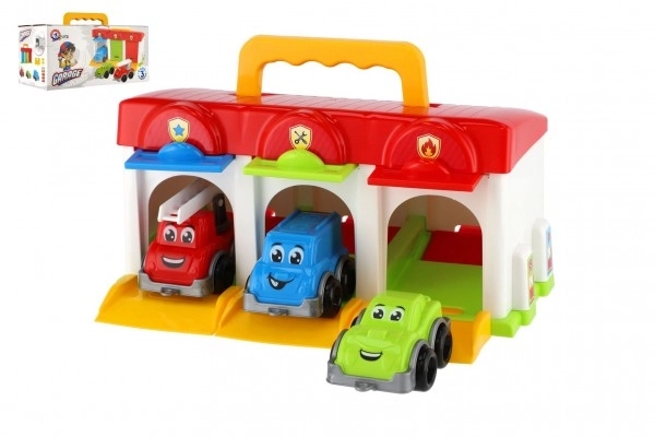 Garáž s autíčky a doplňky Technok Toys