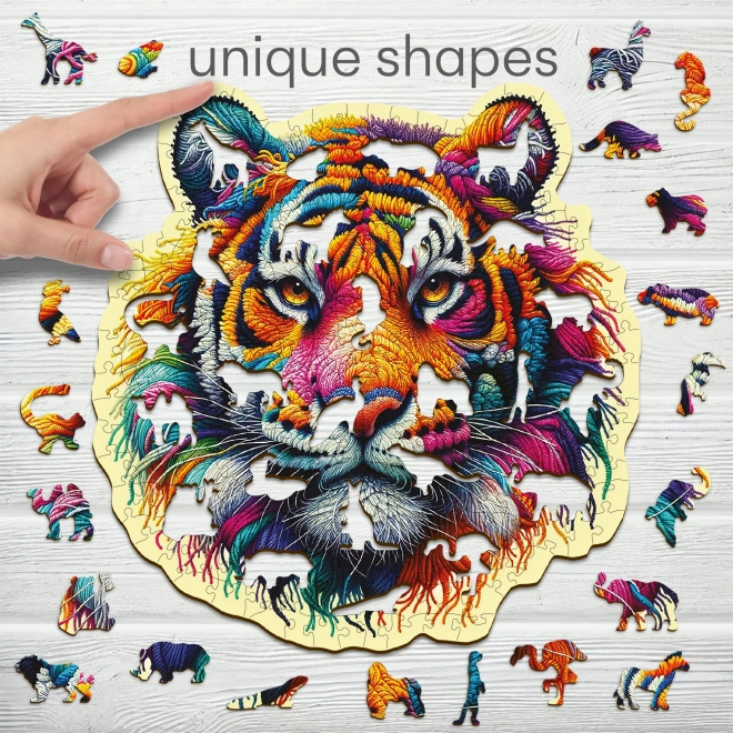 Dřevěné puzzle Jemný Tygr 250 dílků