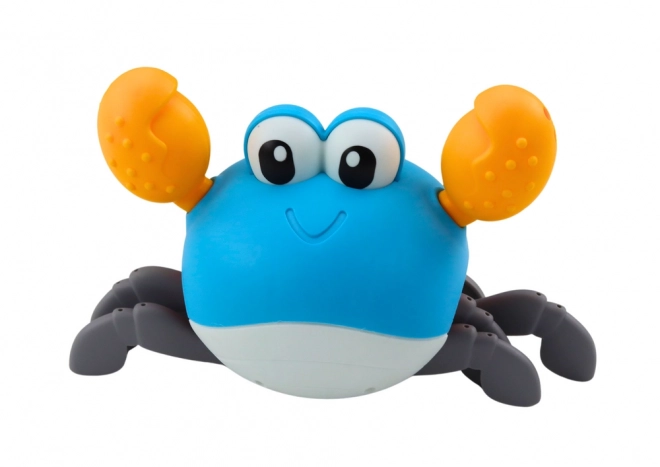 Koupací hračka natahovací krab modrý