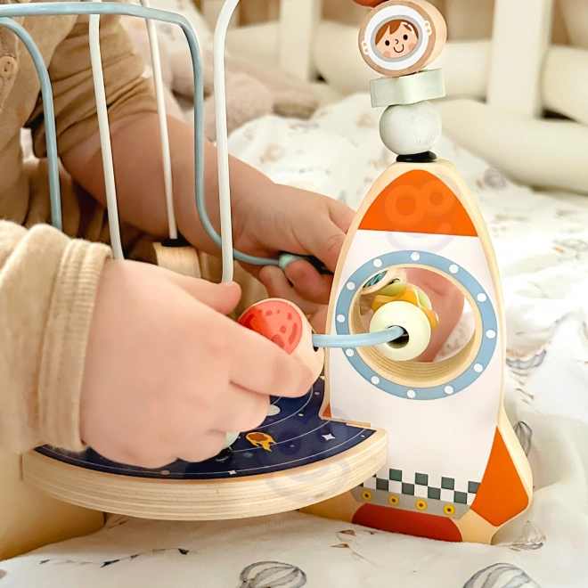 Dřevěná raketová smyčka od Tooky Toy
