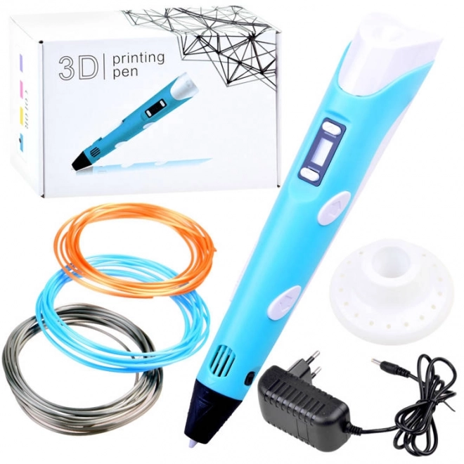Magické 3D pero s náplněmi – Modrá