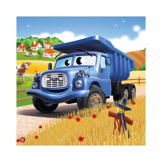 Puzzle Tatra nákladní auta 60 dílků