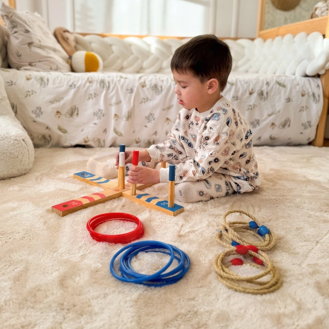 Dřevěná hra Ring Cross od Tooky Toy