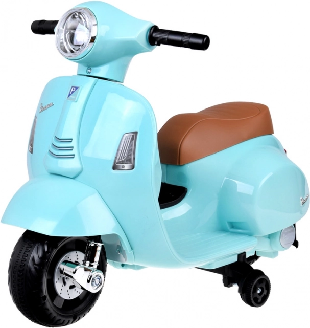 Motorek na akumulátor Vespa pro děti – modrá