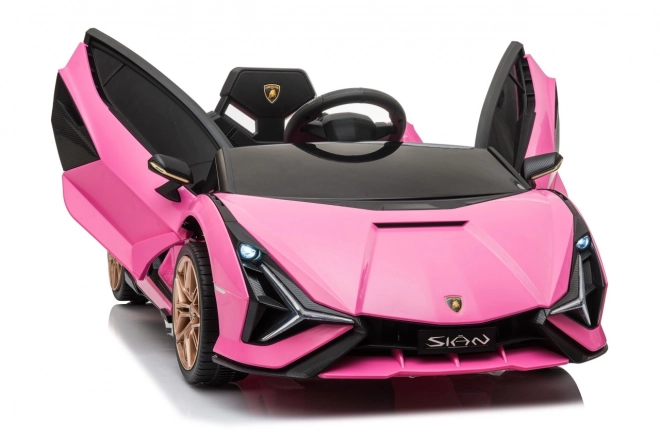 Lamborghini SIAN dětské auto na baterii s ovladačem – Růžové
