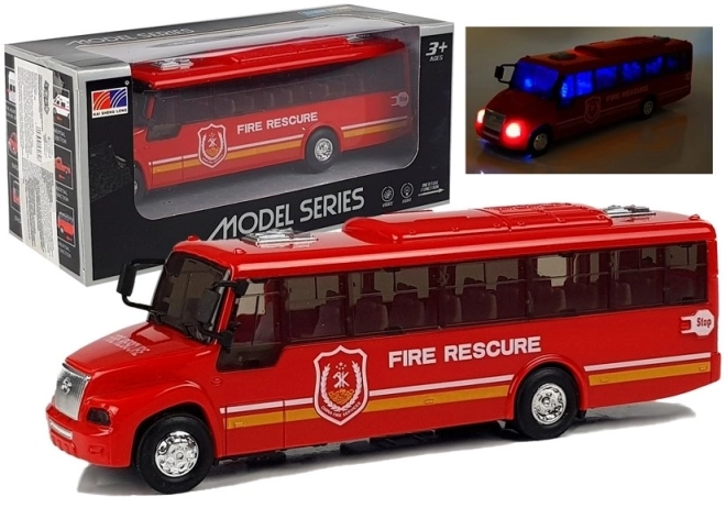 Model Hasičský autobus Světla červená