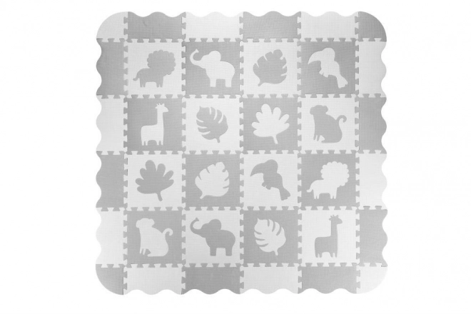 Hrací podložka pěnové puzzle MoMi ZAWI šedá