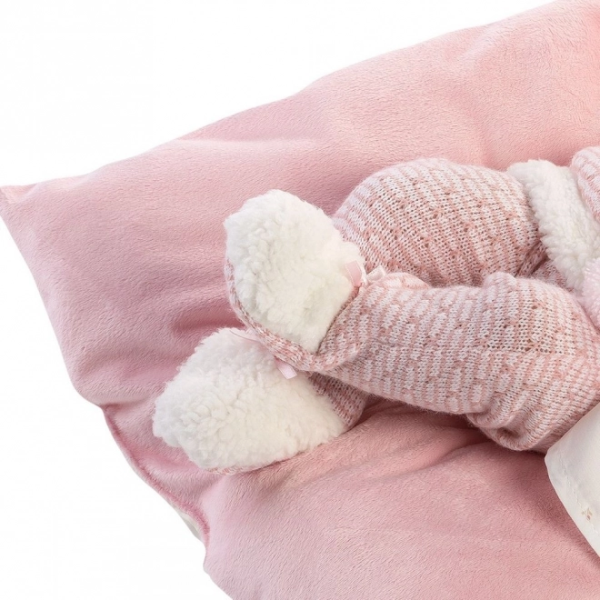 Llorens 73860 NEW BORN HOLČIČKA - realistická panenka miminko s celovinylovým tělem - 40 cm