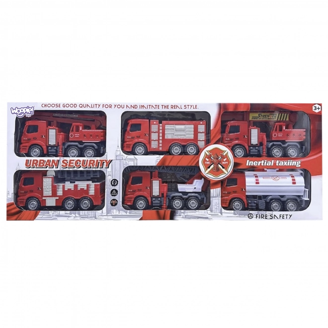 Woopie set hasičských aut 6v1