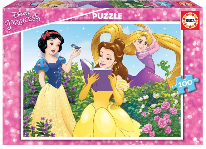 EDUCA Puzzle Disney Princezny: Sněhurka, Bella a Locika 100 dílků