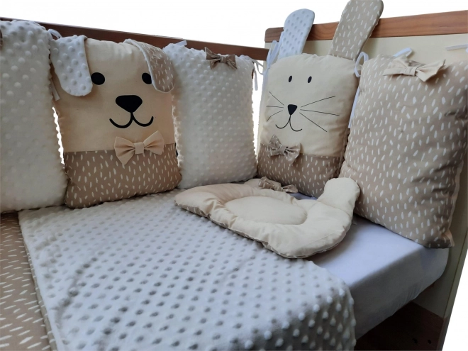 Souprava do postýlky Sleep Guardian 12dílná béžová