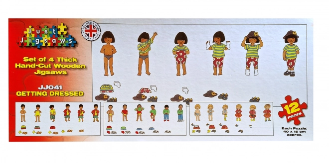 Just Jigsaws Oblékání - dřevěné puzzle pro děti