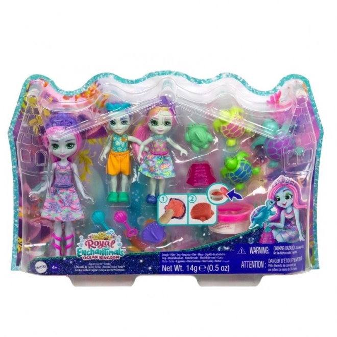 Enchantimals panenky Tinsley Želví rodina Želvy sada panenek + zvířátka