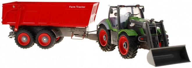 Traktor s dálkovým ovládáním a přívěsem pro děti 3+
