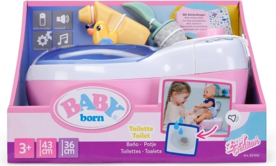 BABY born interaktivní dětská toaleta se zvuky a vodním překvapením