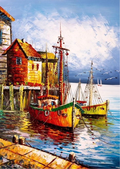 ART PUZZLE Puzzle Oranžový přístav 500 dílků