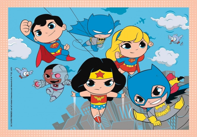 CLEMENTONI Puzzle DC Super Friends 4v1 (12+16+20+24 dílků)