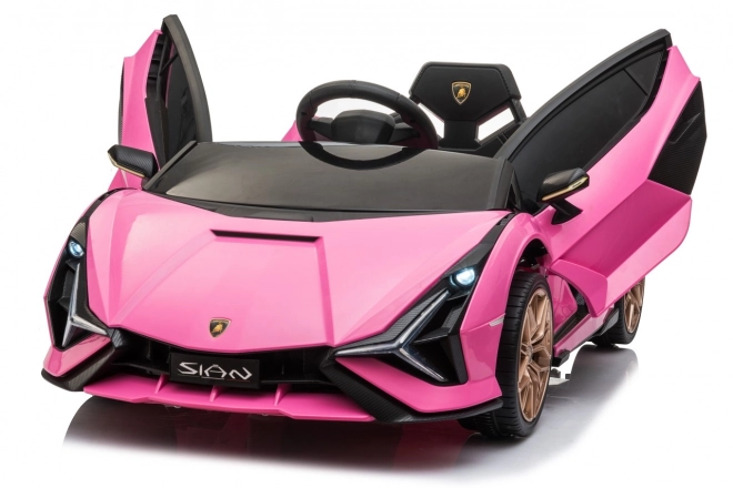 Lamborghini SIAN dětské auto na baterii s ovladačem – Růžové