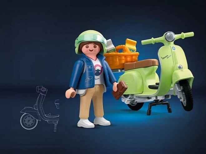 Vespa 71621 1969 Vespa 150 Sprint Veloce sada figurek, světle zelená