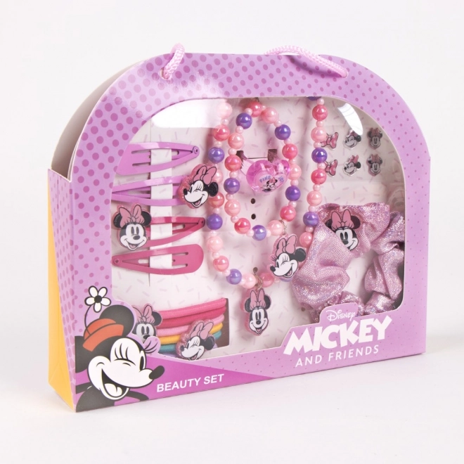 Sada šperků a vlasových doplňků v kabelce Minnie