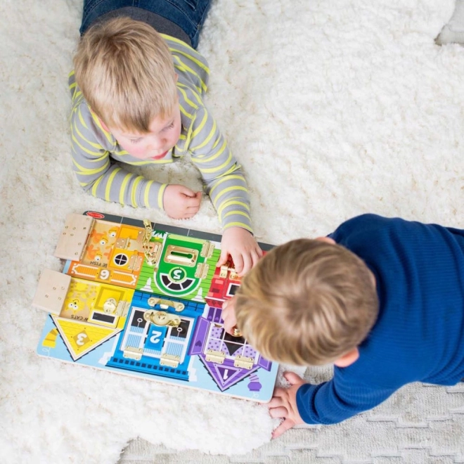 Zámky a bezpečnostní deska Melissa and Doug