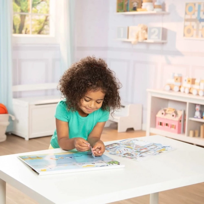 Melissa & Doug - znovupoužitelné samolepky Vozidla