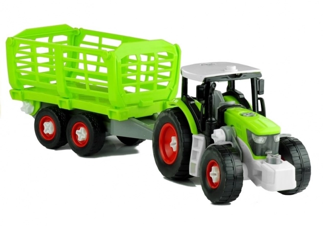 Rozebíratelný traktor s přívěsem 43 cm