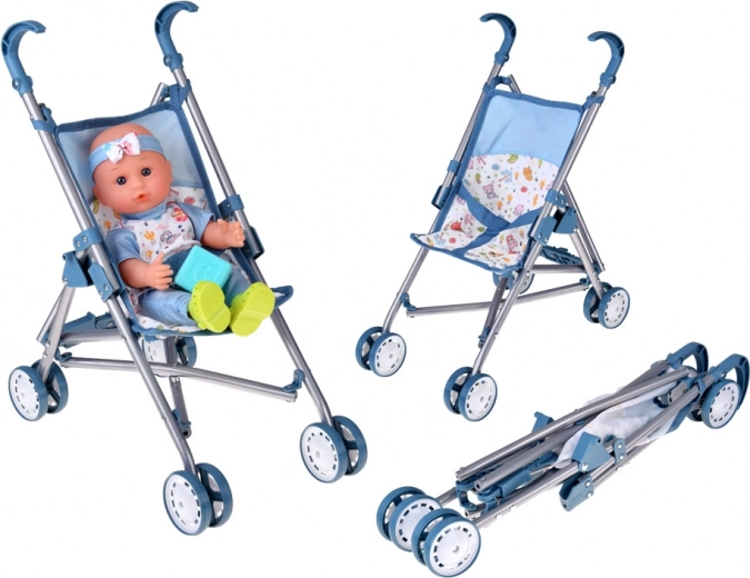 Skládací kočárek pro panenku na každý výlet