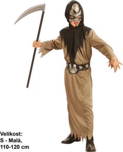 Karnevalový kostým Smrtka pro děti 110 - 120 cm