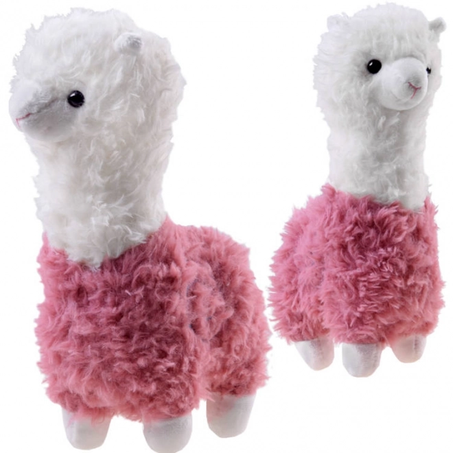 Alpaka plyšový maskot lama 28cm ZA4402 – Růžová