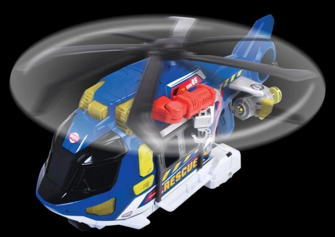 Záchranářská helikoptéra se světlem a zvukem