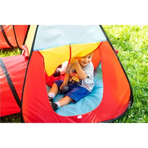 Dětský hrací stan 3v1 Tipi + Tunel + Domek