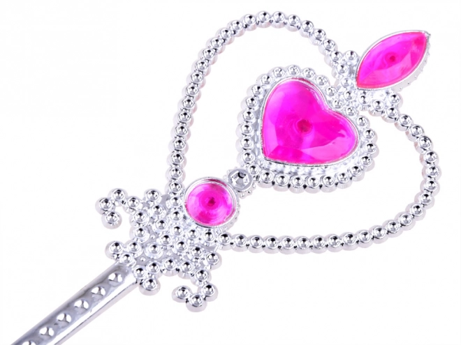 Kostýmový set Princezna s korunkou a copánky – Růžová